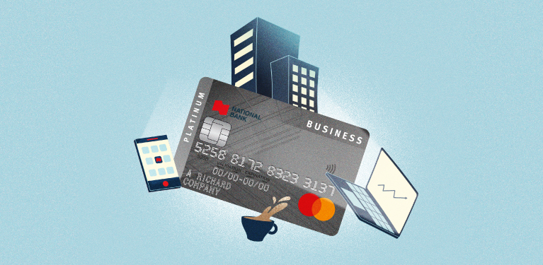 Illustration of the Platinum Business Mastercard credit card