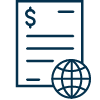 Icon of a document representing a guarantee.