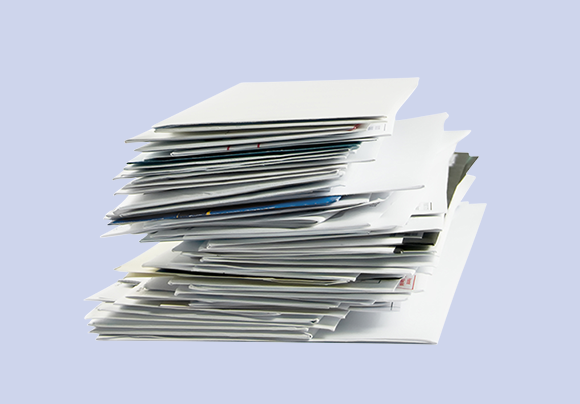 Stack of letters - Businesses