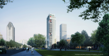 Panoramic view of National Bank's new head office