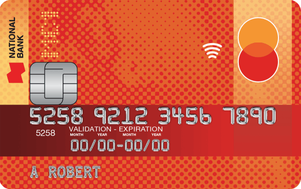 Picture of the MC1 Mastercard credit card 
