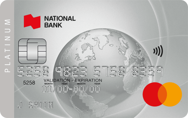 Photo of the Platinum Mastercard credit card 