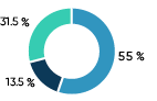 Asset allocation chart – NBI Moderate Portfolio