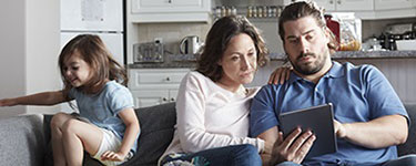 Picture of a child and two parents