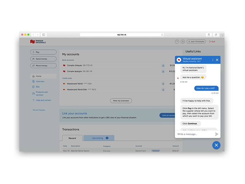 Virtual assistant functionality