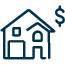 House and dollar sign icon
