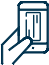 Mobile cheque deposits icon