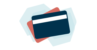 Drawing of a credit card