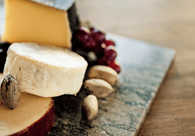 Cheese on a plate