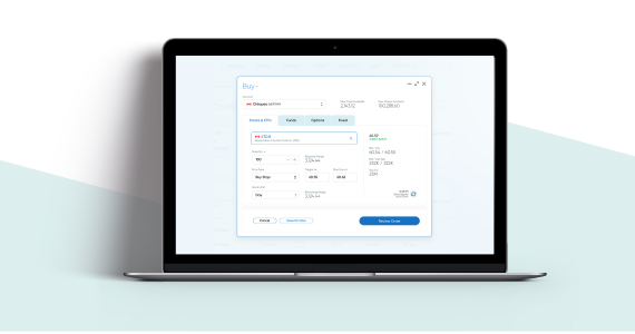 Screenshot of the platform