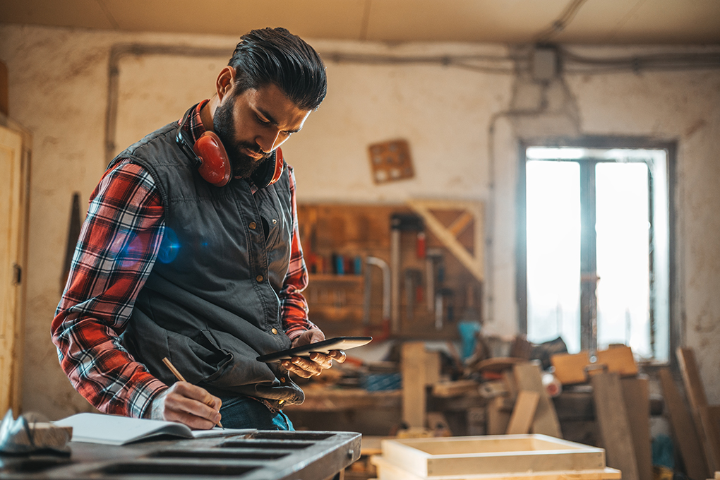 Man in a workshop