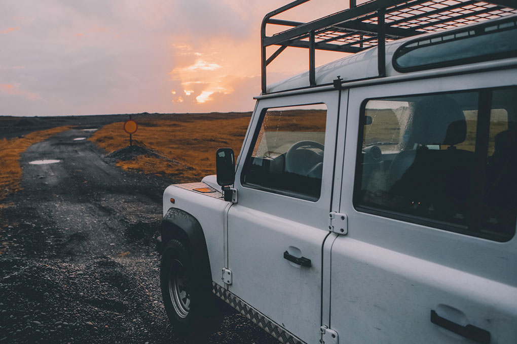 Sunset during a roadtrip