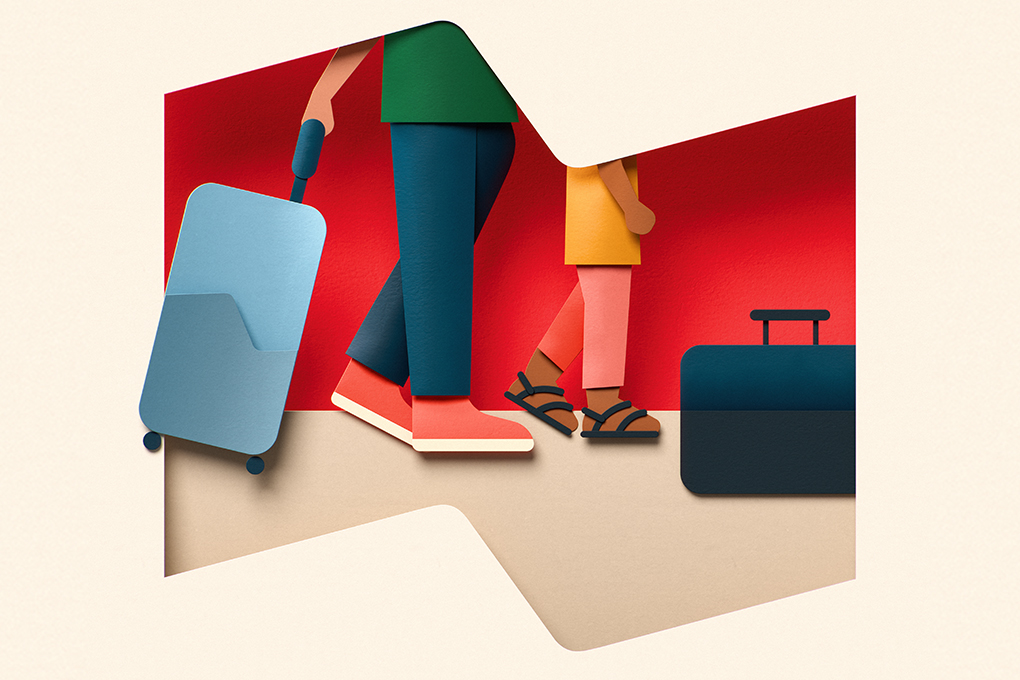 Coucher de soleil durant un roadtrip