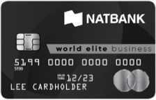 Photo of a Natbank Mastercard World Elite credit card