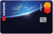 Photo of a Natbank Mastercard World credit card