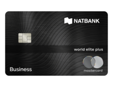 Photo of a Natbank Mastercard World Elite Plus credit card