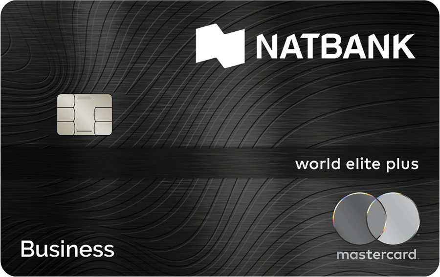 Photo of a Natbank Mastercard World Elite Plus for Business credit card