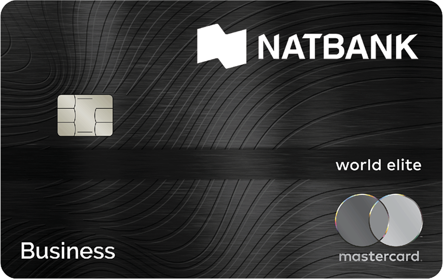 Photo of a Natbank Mastercard World Elite for Business credit card