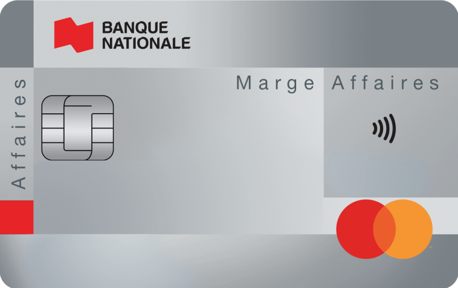 Photo de la carte de crédit Mastercard Marge Affaires de la Banque Nationale