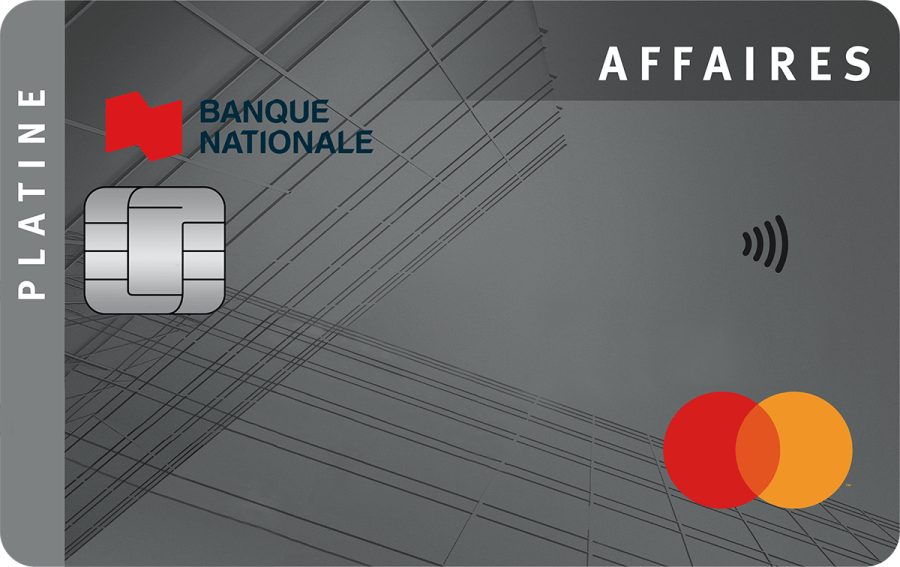 Photo de la carte de crédit Mastercard Platine Affaires de la Banque Nationale