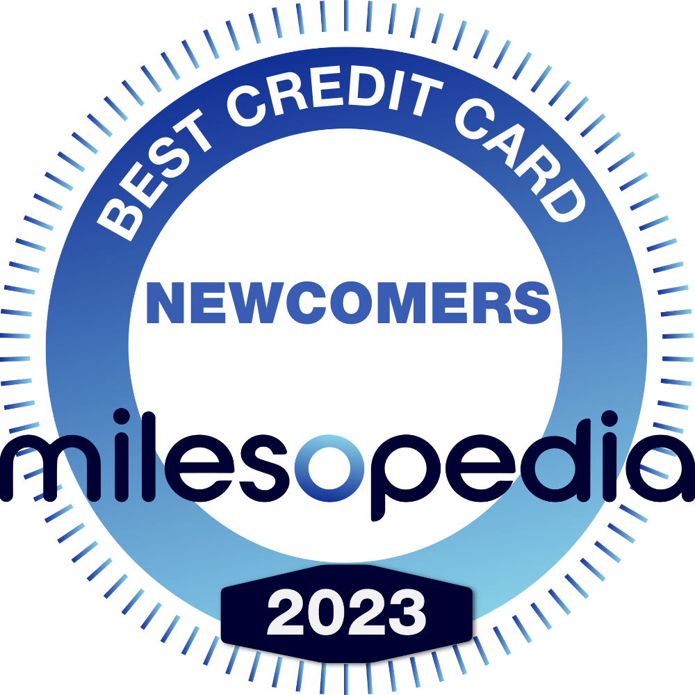 Photo of the Milesopedia badge for the best credit card for newcomers in 2023 