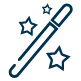 Picto of a magic stick