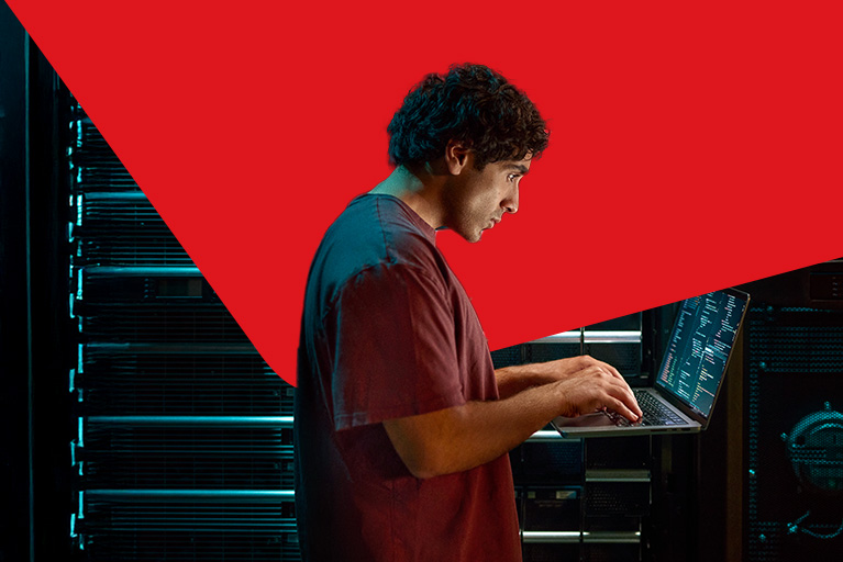 Photo of a person taking advantage of National Bank’s offer for professionals