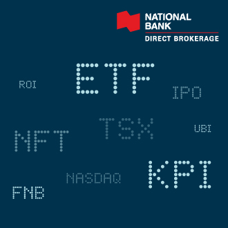 Abbreviations for different finance terms on a blue backdrop.